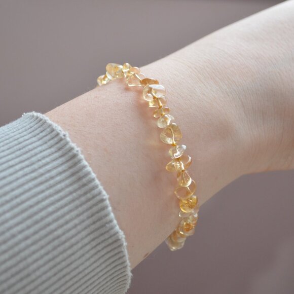 Hand Knotted Citrine Gemstone Bracelet - Picture 13 of 13